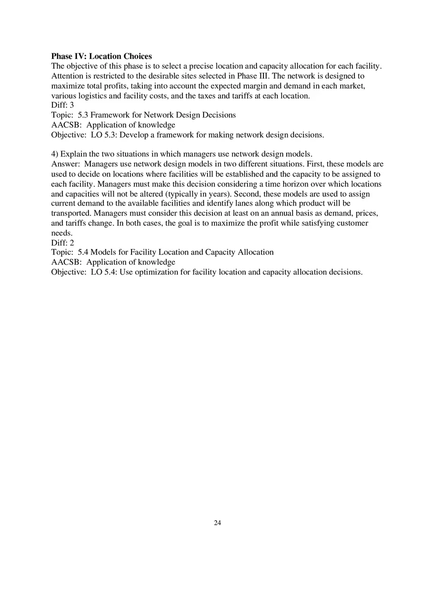 Chapter 5 Network Design in the Supply Chain Essay - Page 4