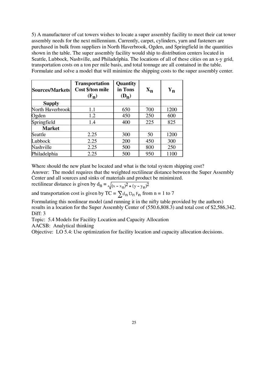 Chapter 5 Network Design in the Supply Chain Essay - Page 5