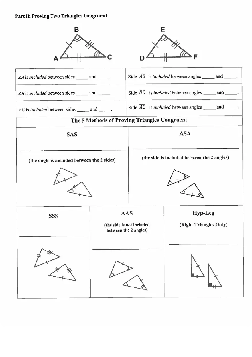 Unit 4.1 Congruent Triangles - Page 2