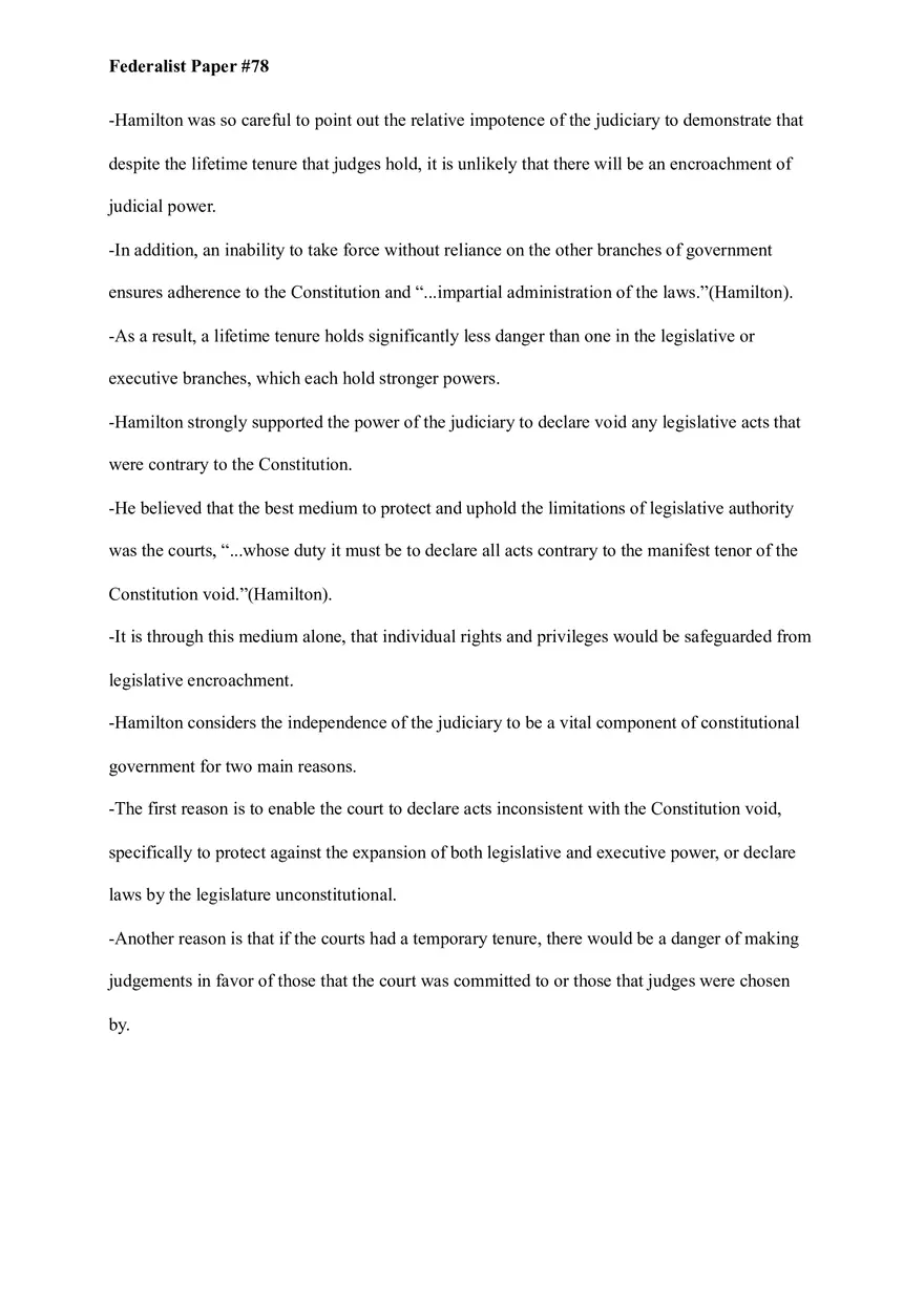 Federalist Paper #78 - Page 2