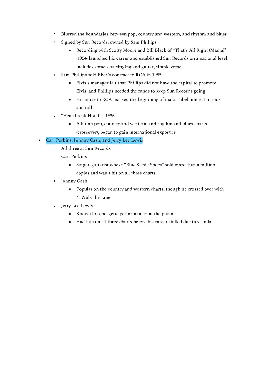 The “Whitening” of Rhythm and Blues Was Marked by - Page 2