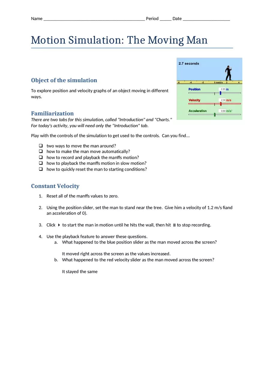Motion Simulation The Moving Man - Page 1
