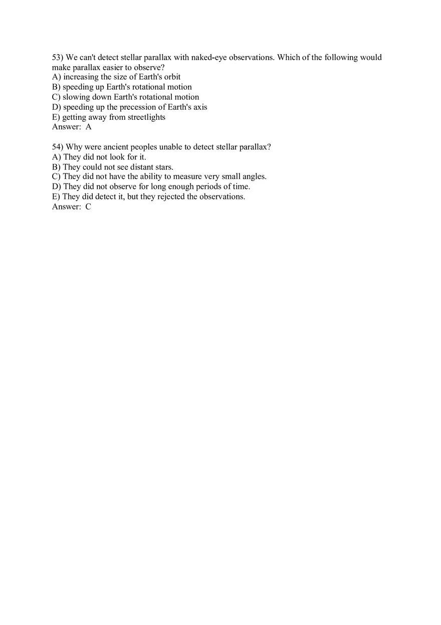 Chapter 2 Discovering the Universe for Yourself 2.1 Multiple-Choice Questions - Page 3