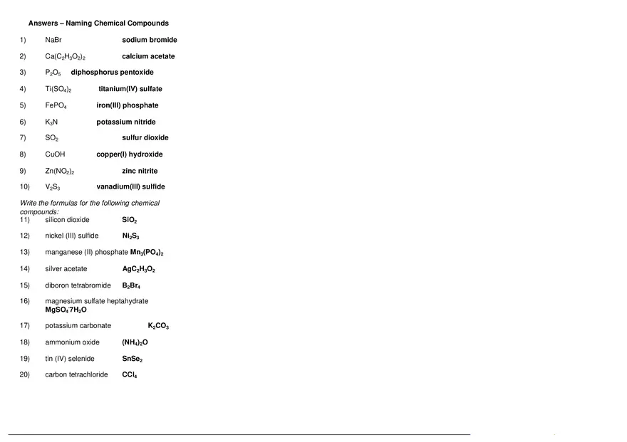 Naming Ionic Compounds Practice Worksheet 2021 - Page 5