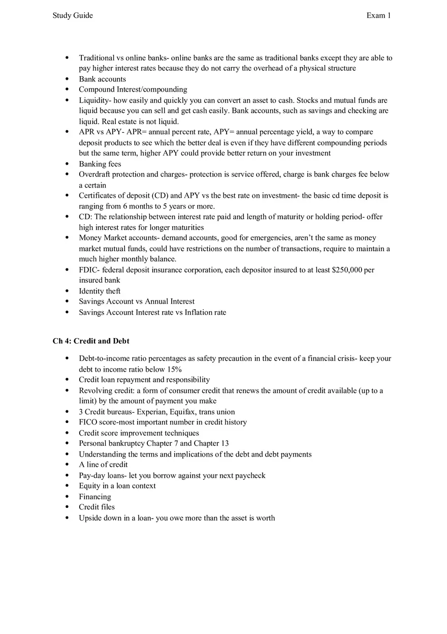 Finance Study Guides - Page 2