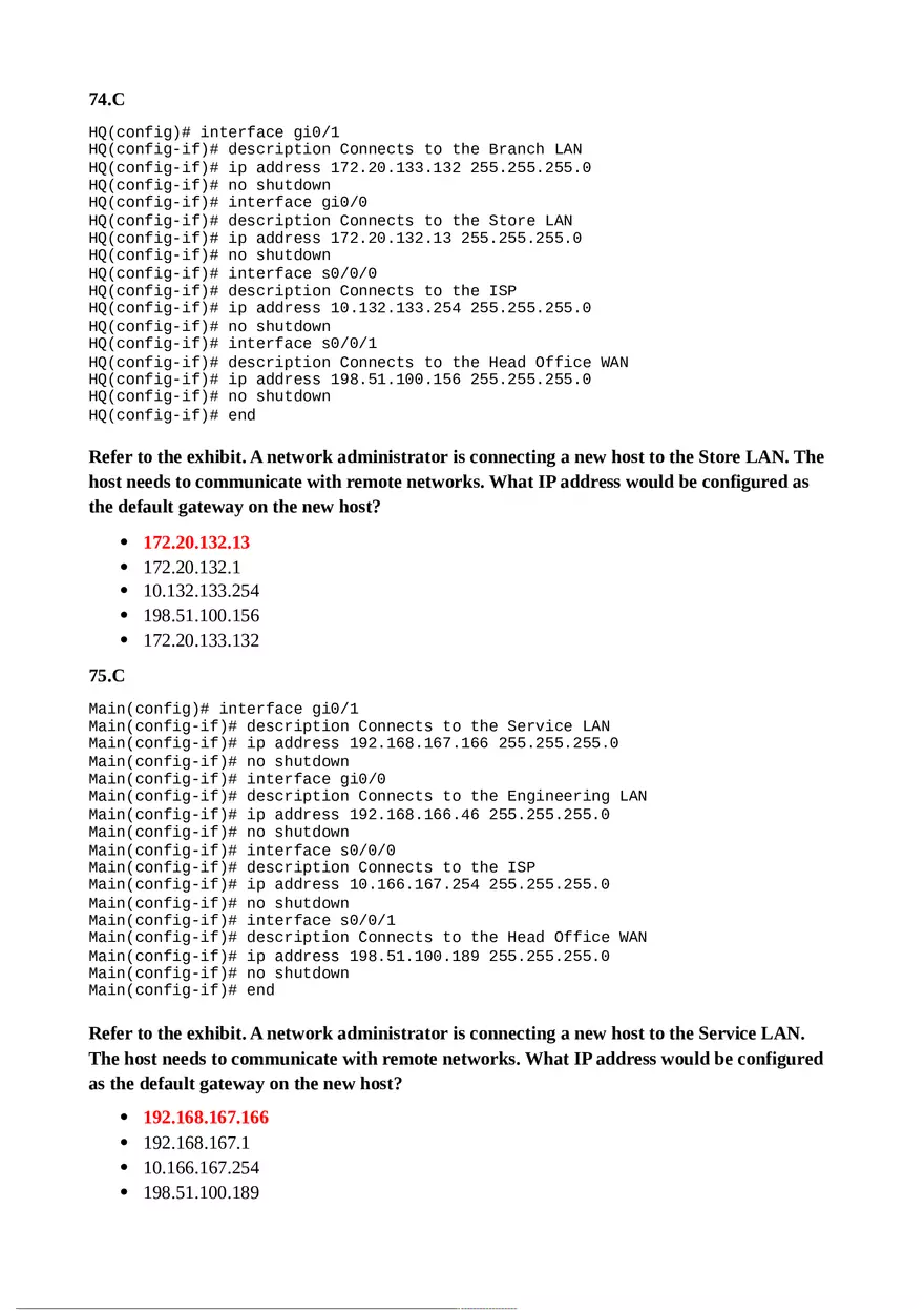 Which Statement Describes the Treatment of Arp Requests on the Local Link - Page 7
