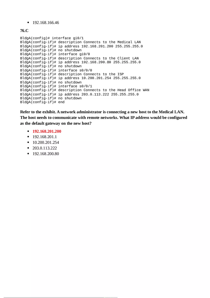 Which Statement Describes the Treatment of Arp Requests on the Local Link - Page 8