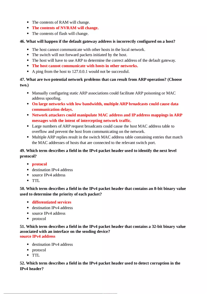 Which Statement Describes the Treatment of Arp Requests on the Local Link - Page 14