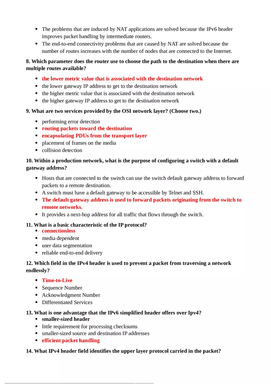 Which Statement Describes the Treatment of Arp Requests on the Local Link - Page 2