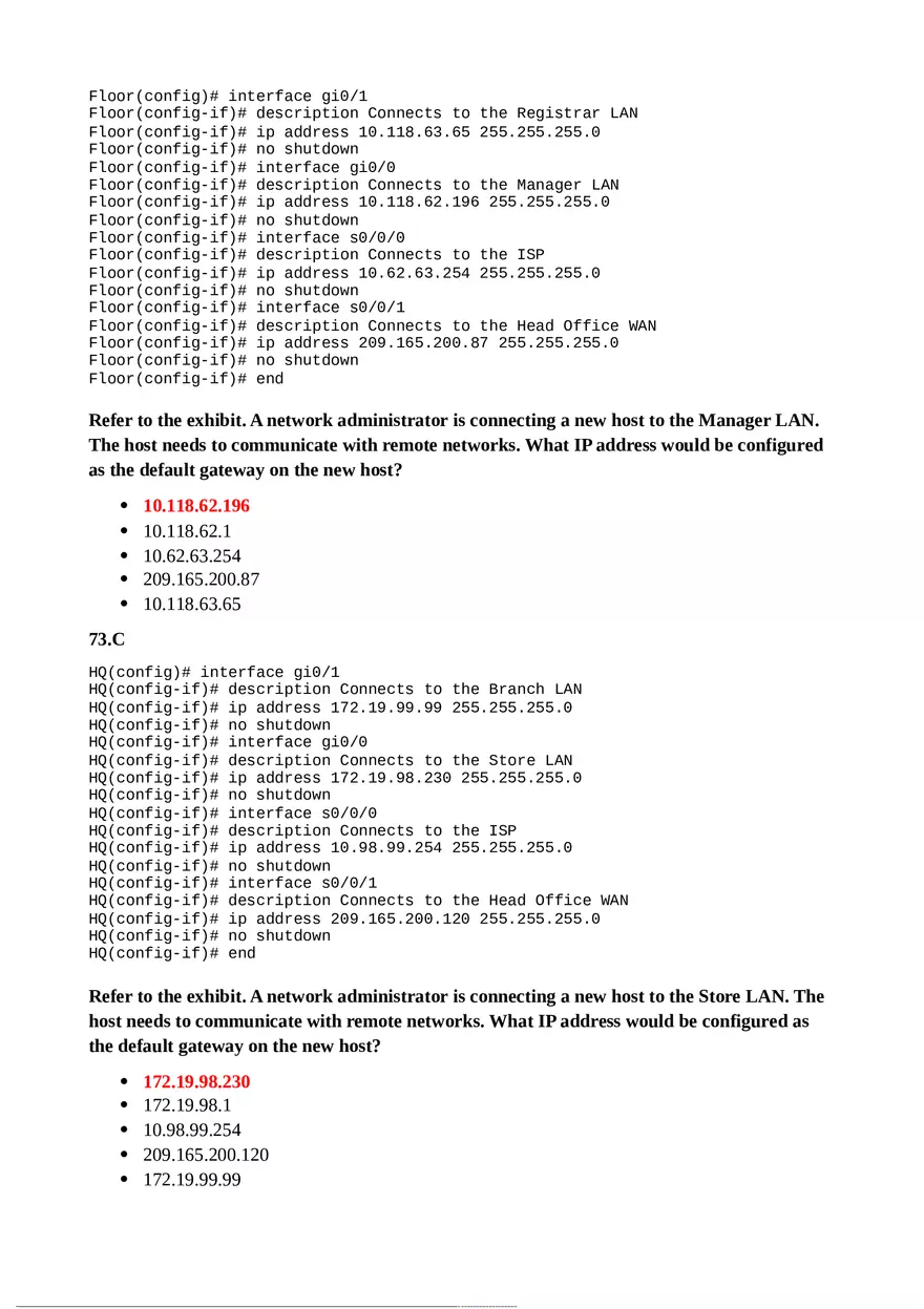 Which Statement Describes the Treatment of Arp Requests on the Local Link - Page 6