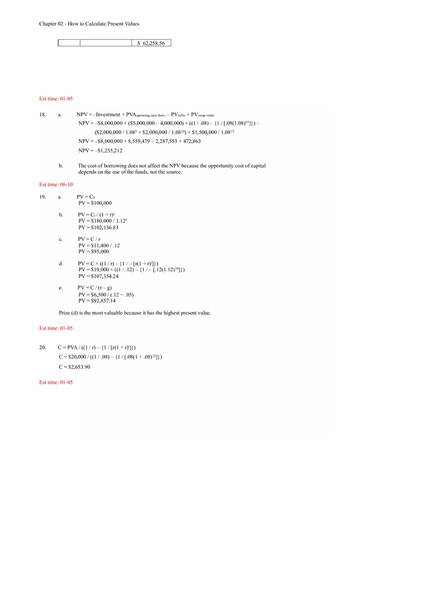 Chapter 02 - How to Calculate Present Values Solution - Page 10
