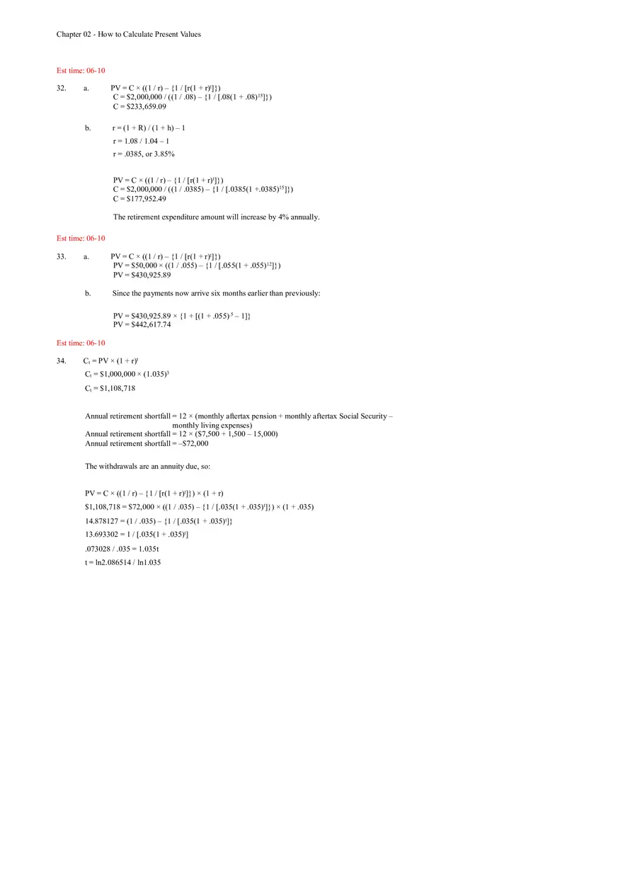 Chapter 02 - How to Calculate Present Values Solution - Page 3