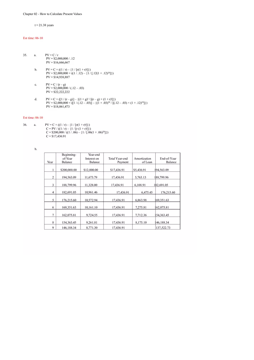 Chapter 02 - How to Calculate Present Values Solution - Page 4