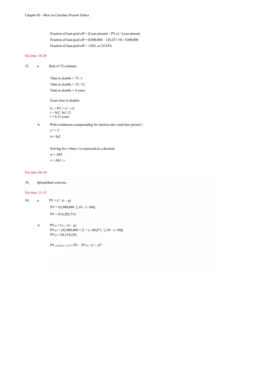 Chapter 02 - How to Calculate Present Values Solution - Page 6