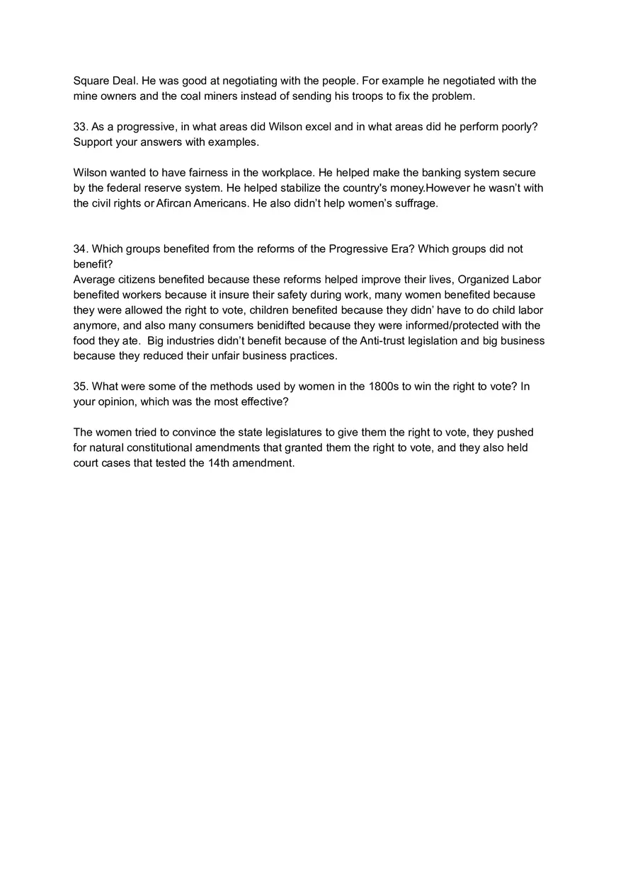 The Progressive Era Test - Page 3