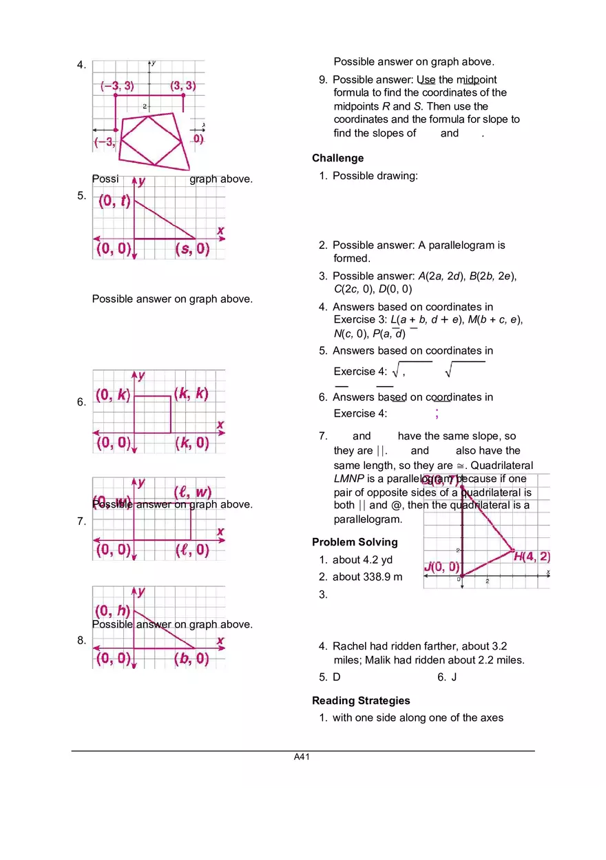 Introduction to Coordinate Proof - Page 4