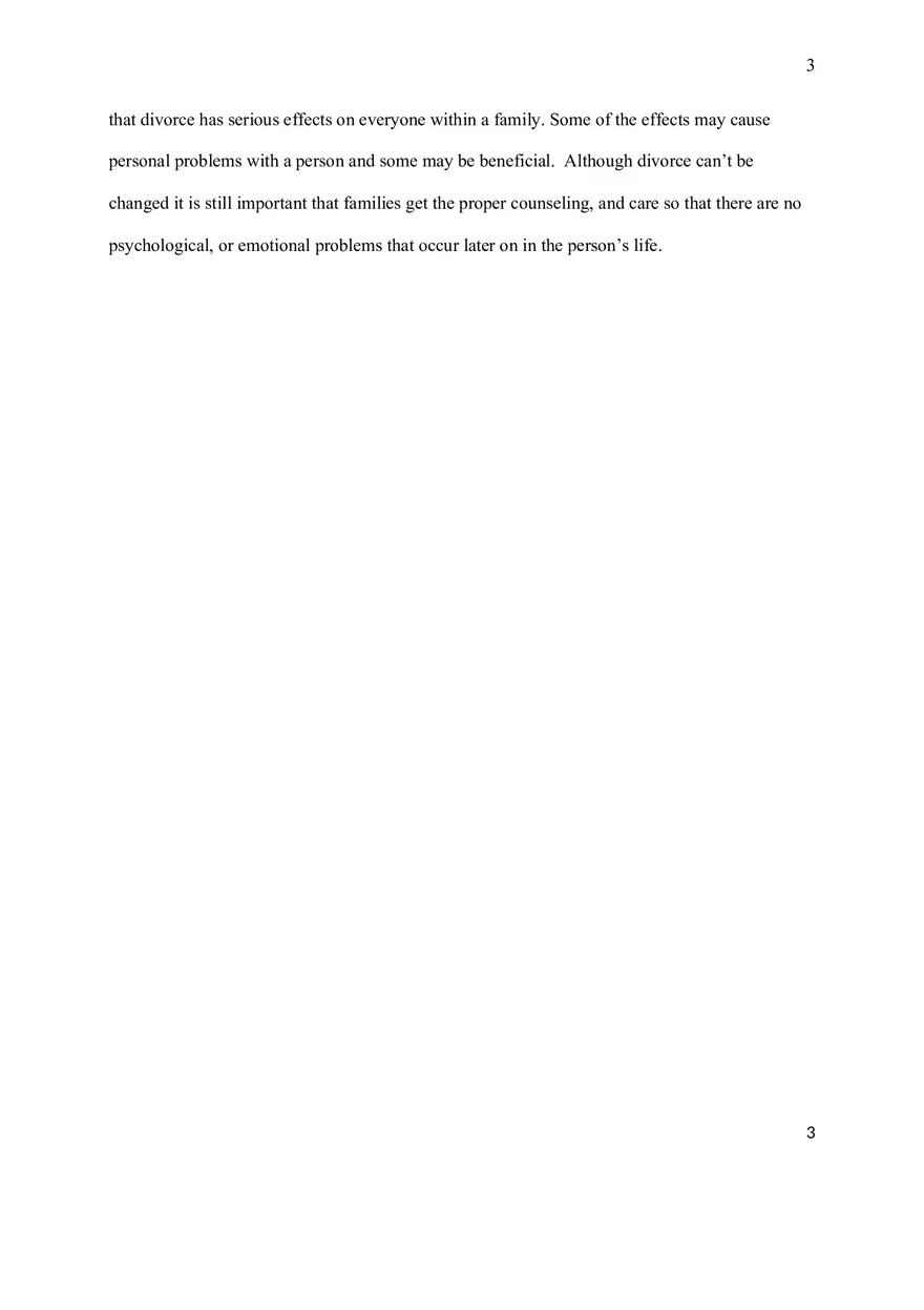 Evaluation of “Divorce Causes and Consequences” - Page 3
