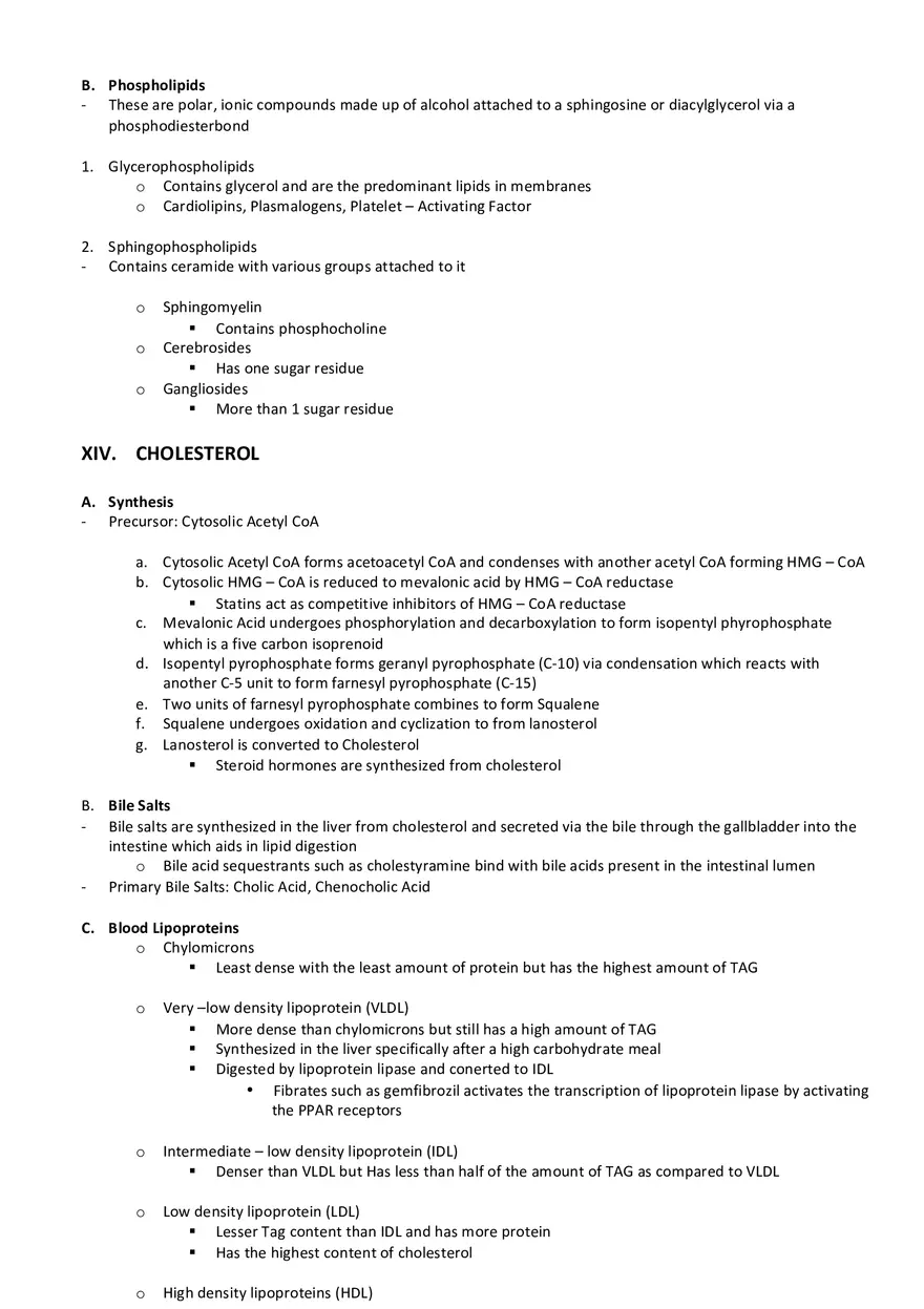 Biochemistry Cheat Sheet - Page 25