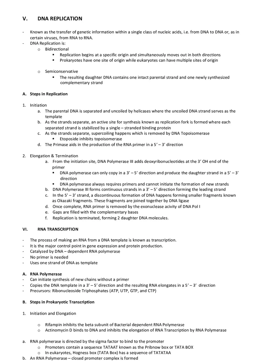 Biochemistry Cheat Sheet - Page 5