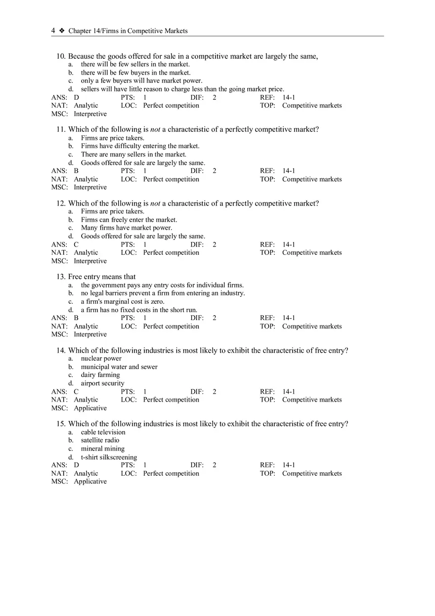 What is a Competitive Market - Page 10