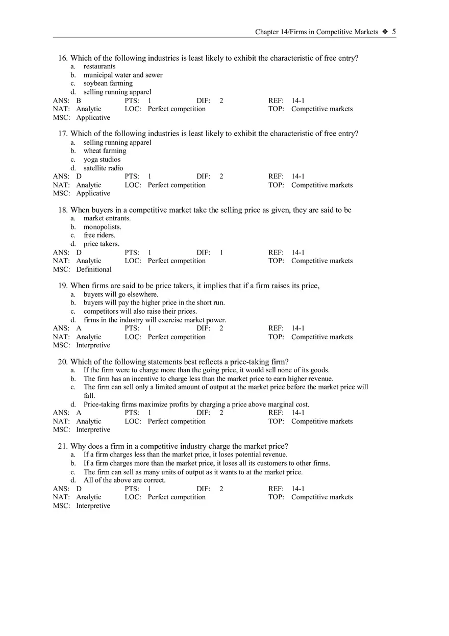 What is a Competitive Market - Page 11
