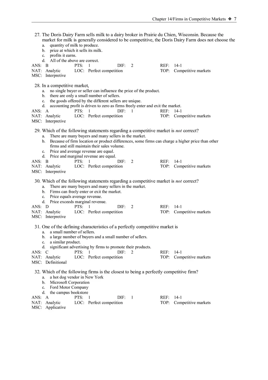 What is a Competitive Market - Page 13
