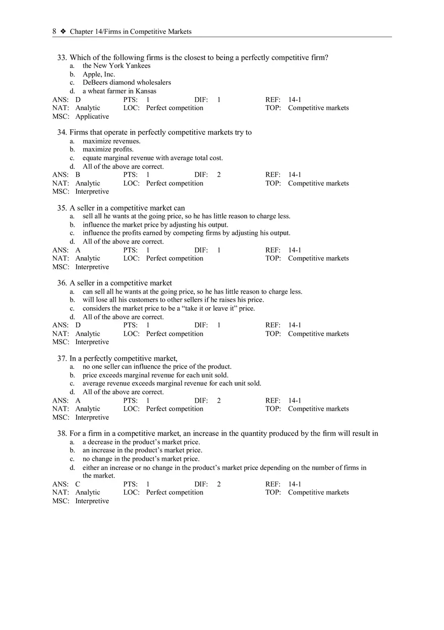 What is a Competitive Market - Page 14