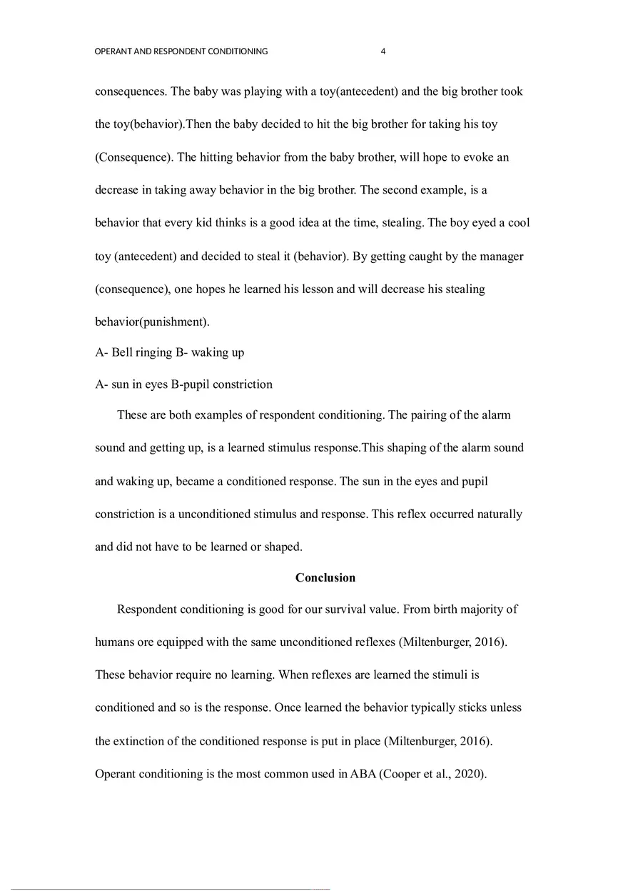 Operant and Respondent Conditioning Similarities and Differences - Page 3