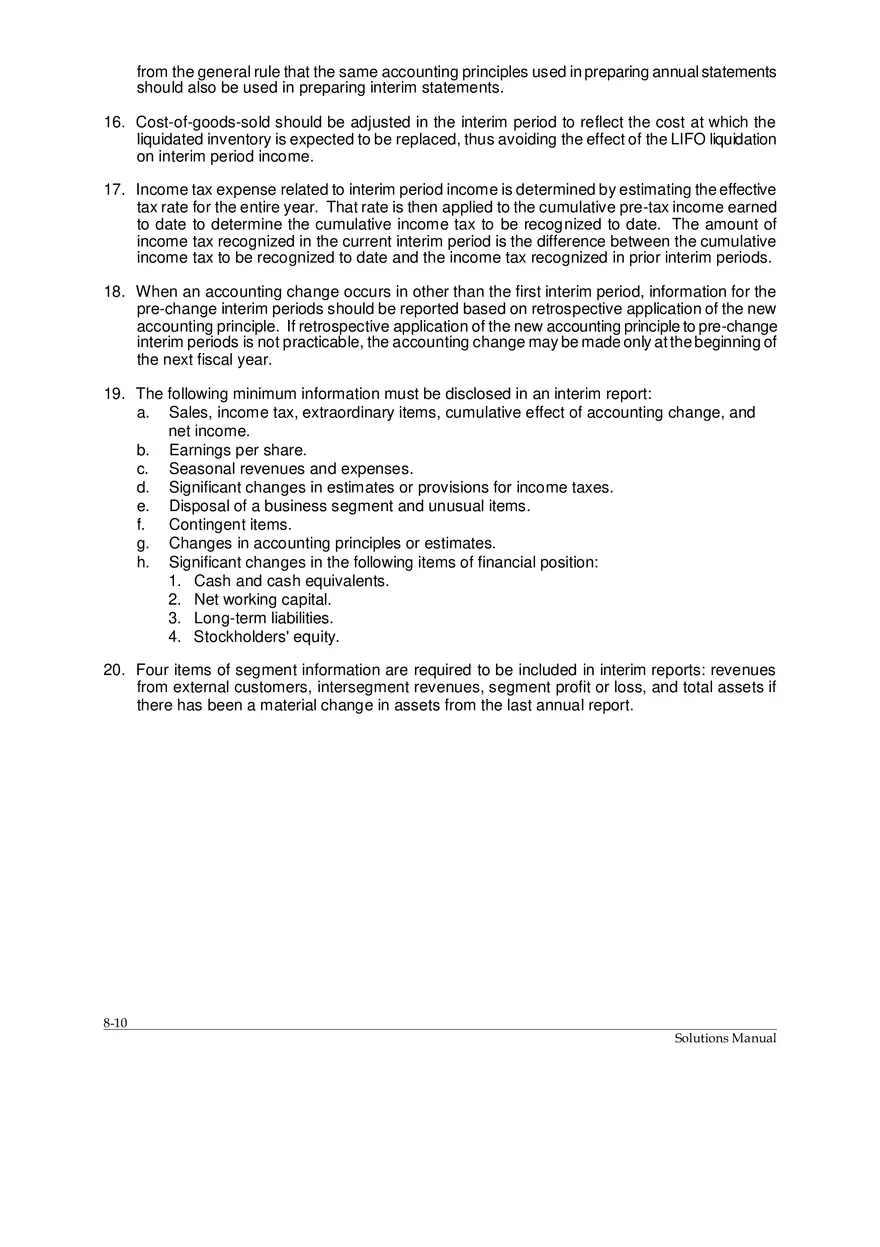 Chapter 8 Segment and Interim Reporting - Page 32