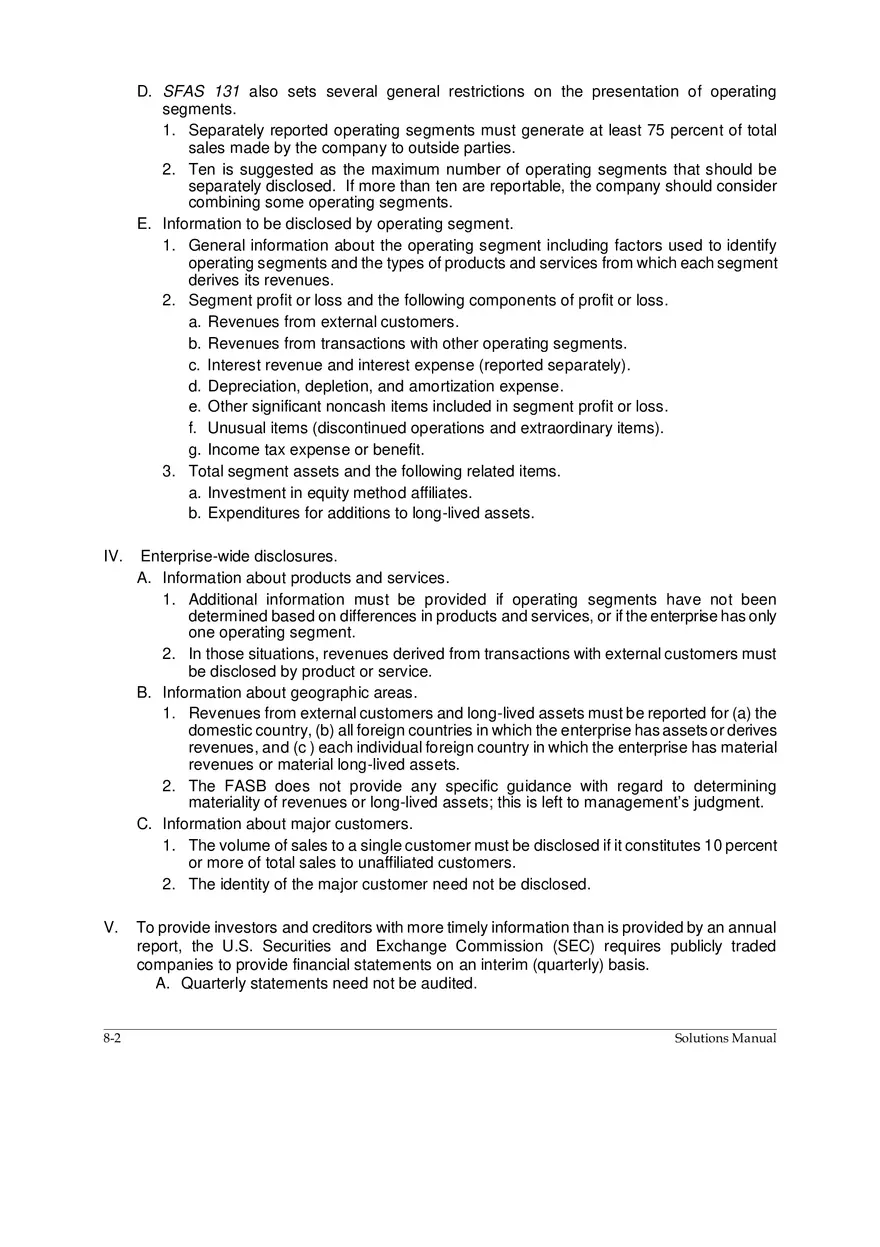 Chapter 8 Segment and Interim Reporting - Page 2