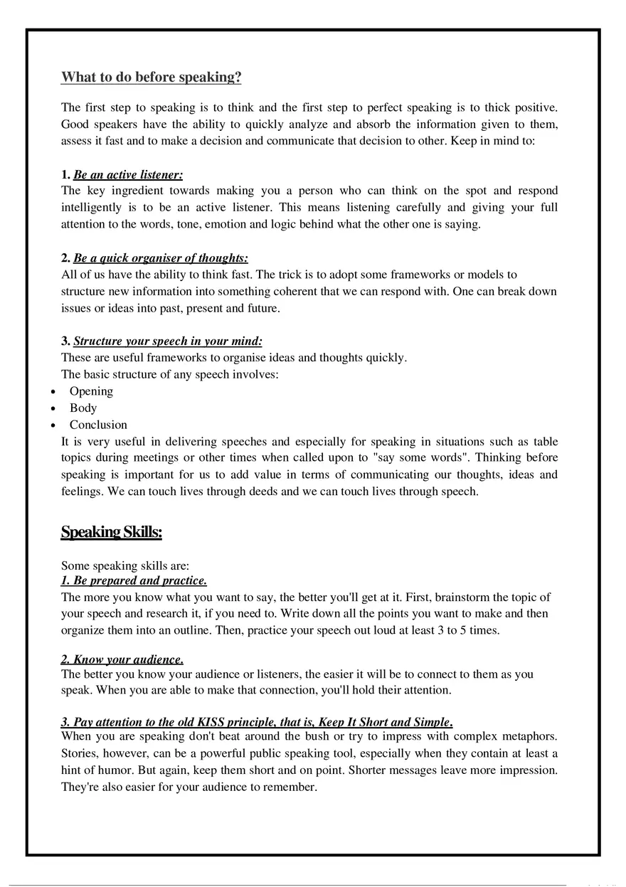 Speaking Skill - Page 2