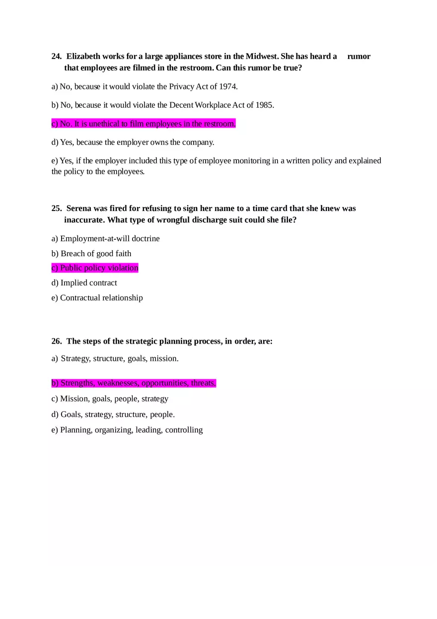 HRM Final Examination - Page 8