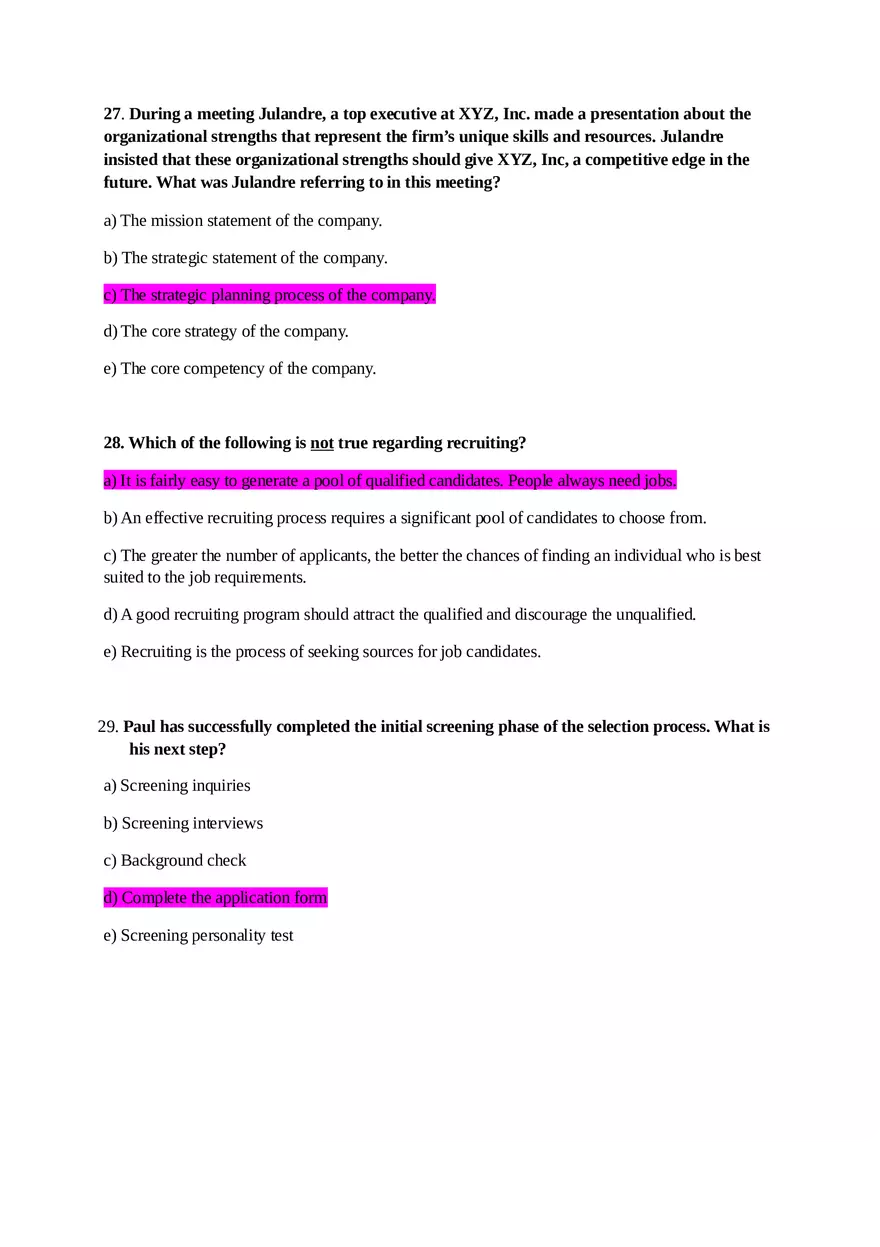 HRM Final Examination - Page 9