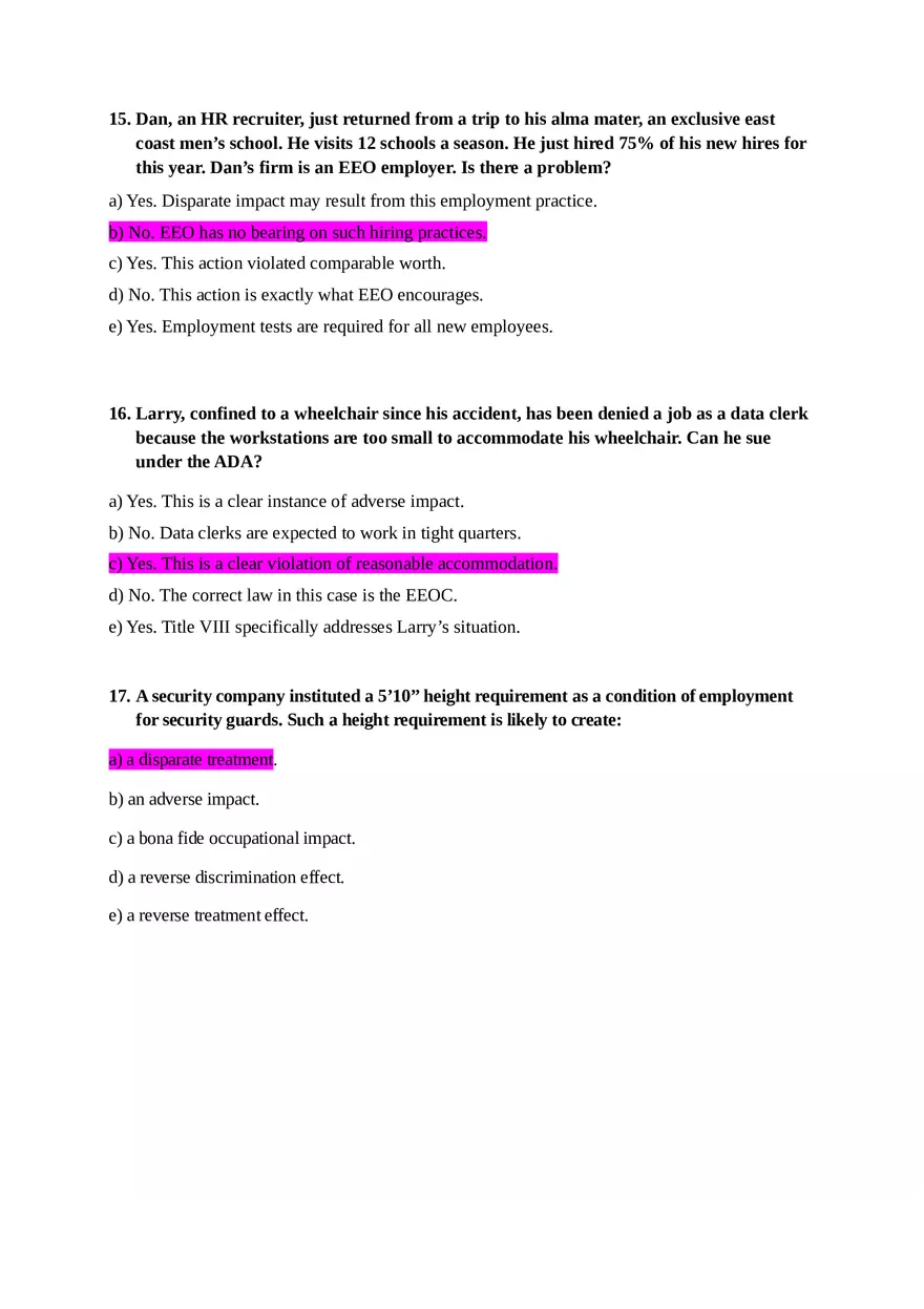 HRM Final Examination - Page 5