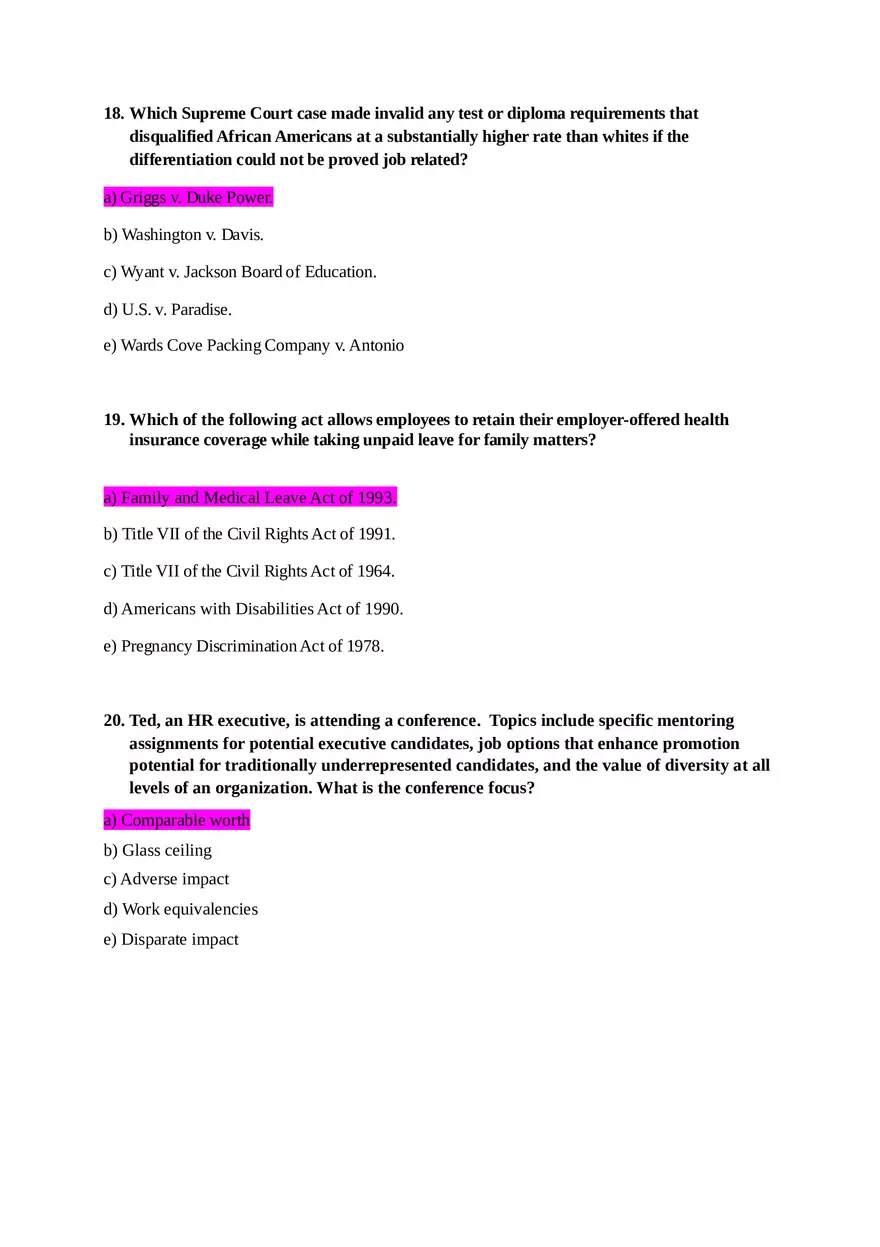 HRM Final Examination - Page 6