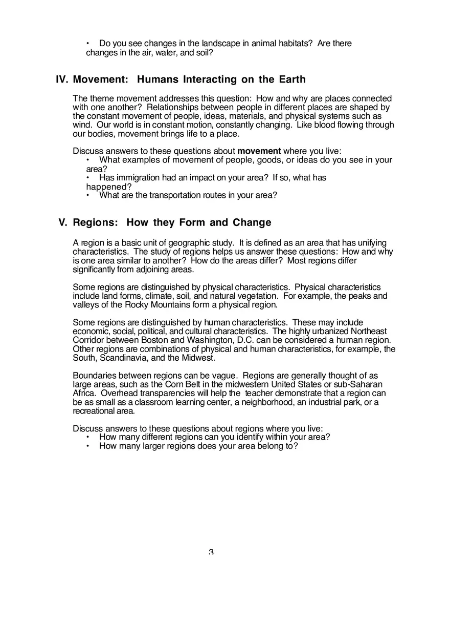 The Five Themes of Geography - Page 3