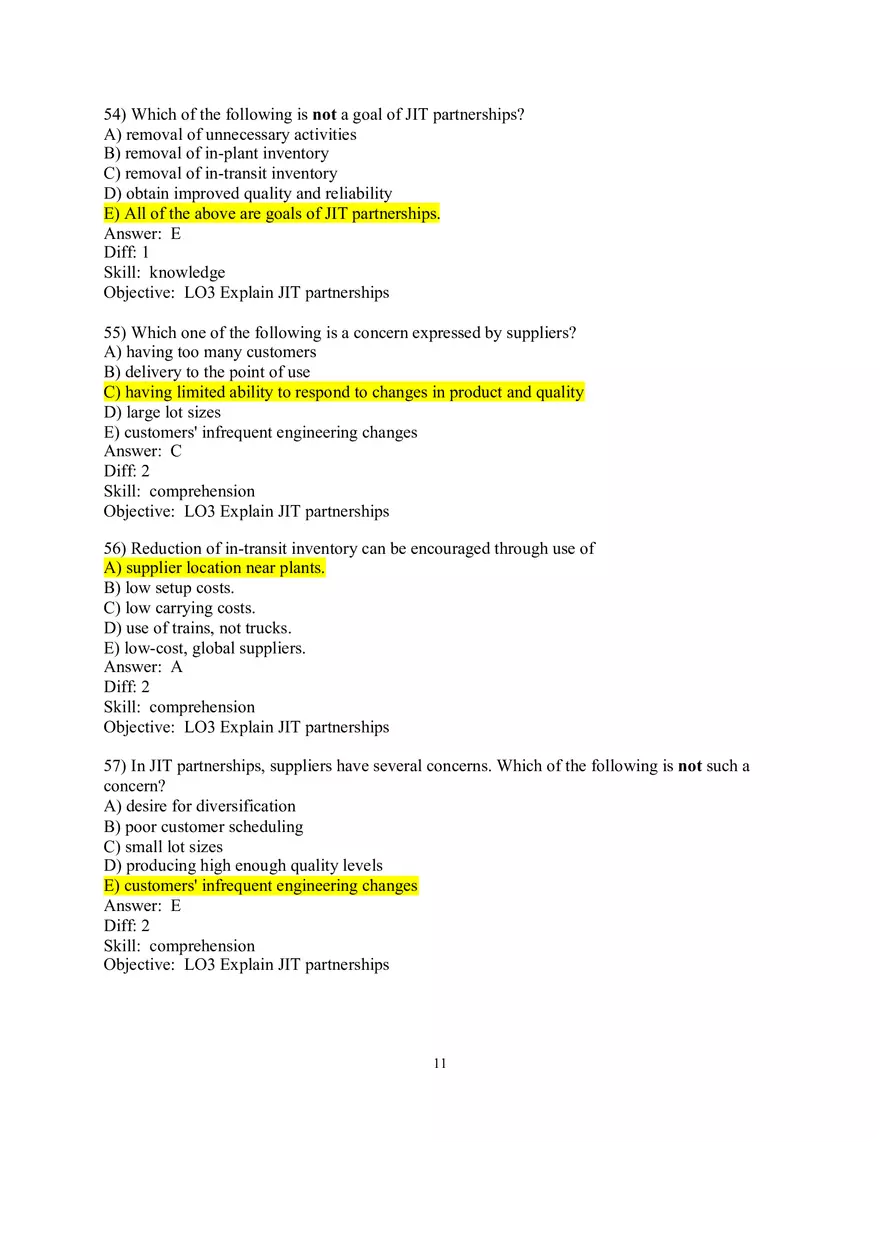 Chapter 16  JIT and Lean Operations Answers Part 2 - Page 2