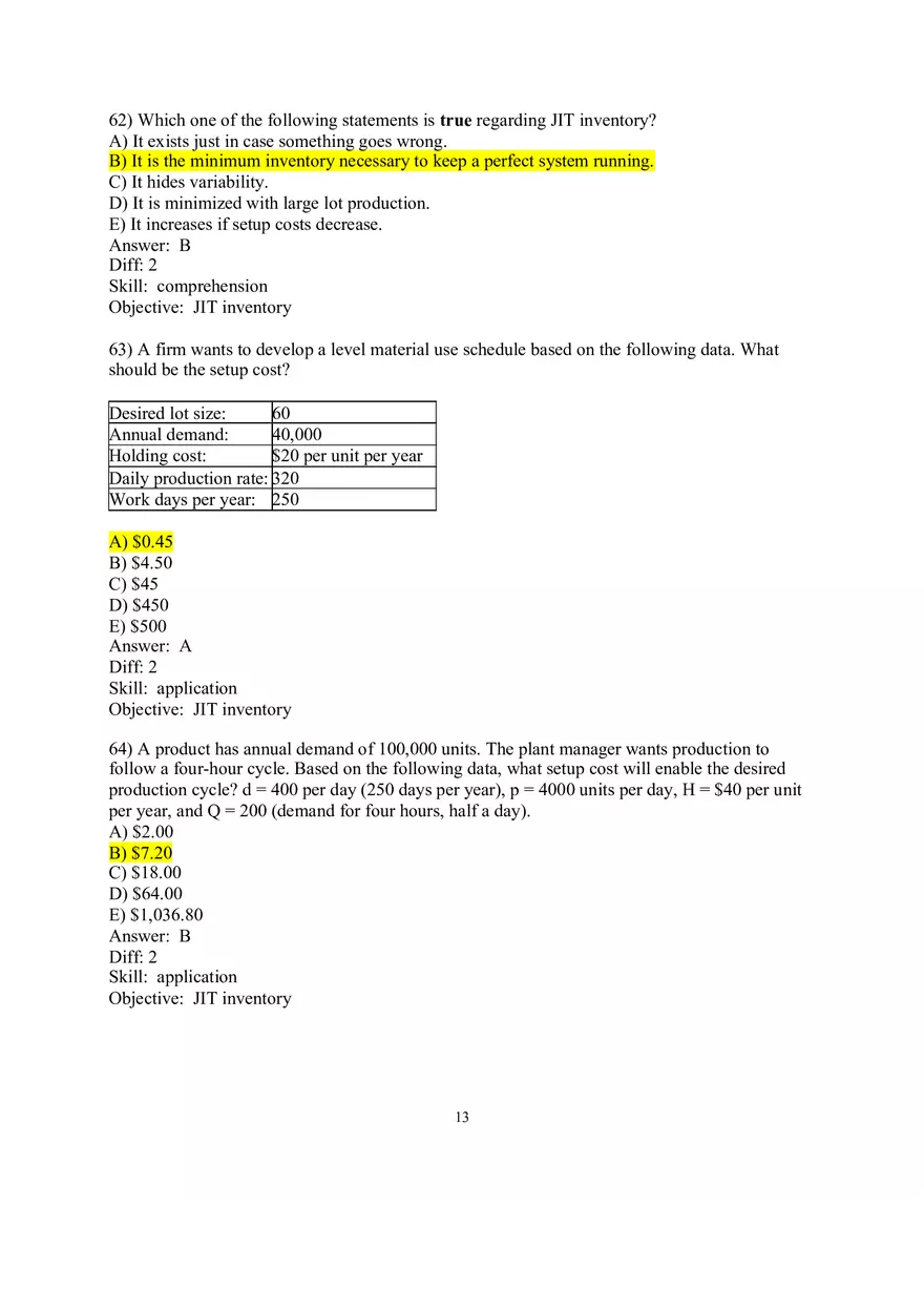 Chapter 16  JIT and Lean Operations Answers Part 2 - Page 4