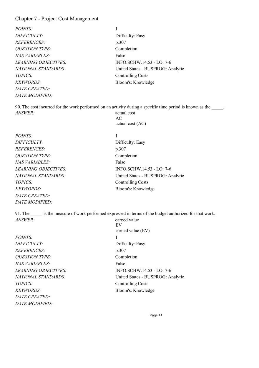 Chapter 7 Project Cost Management Completion - Page 7
