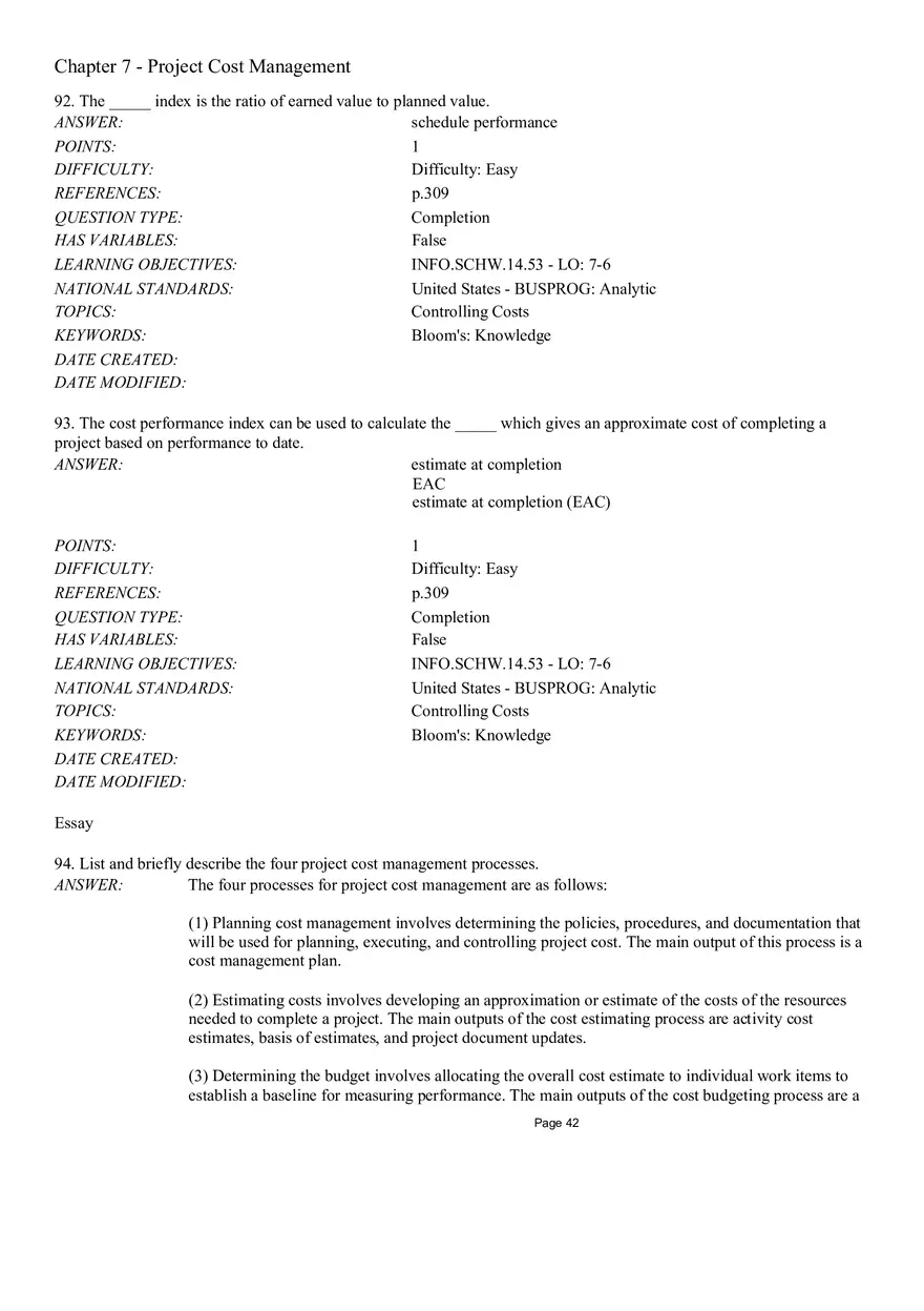 Chapter 7 Project Cost Management Completion - Page 8