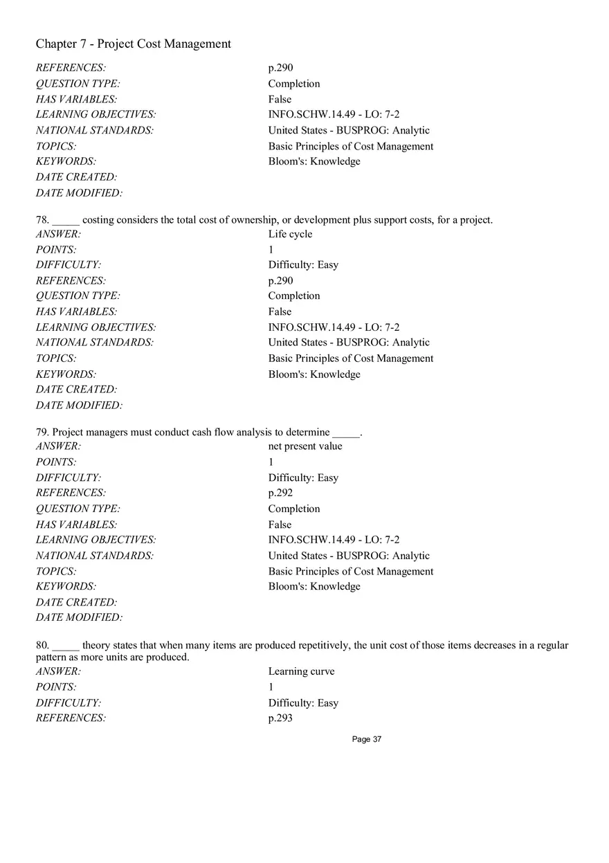 Chapter 7 Project Cost Management Completion - Page 3