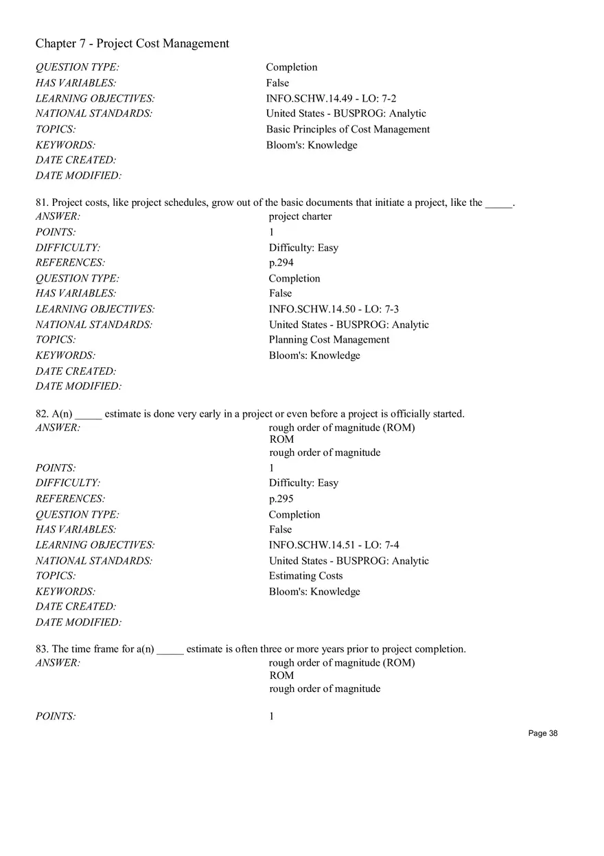 Chapter 7 Project Cost Management Completion - Page 4