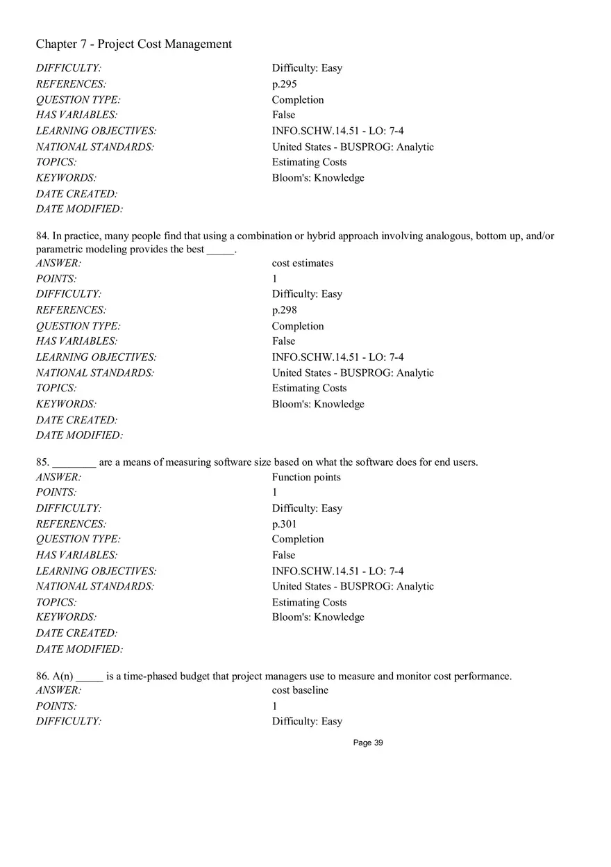 Chapter 7 Project Cost Management Completion - Page 5