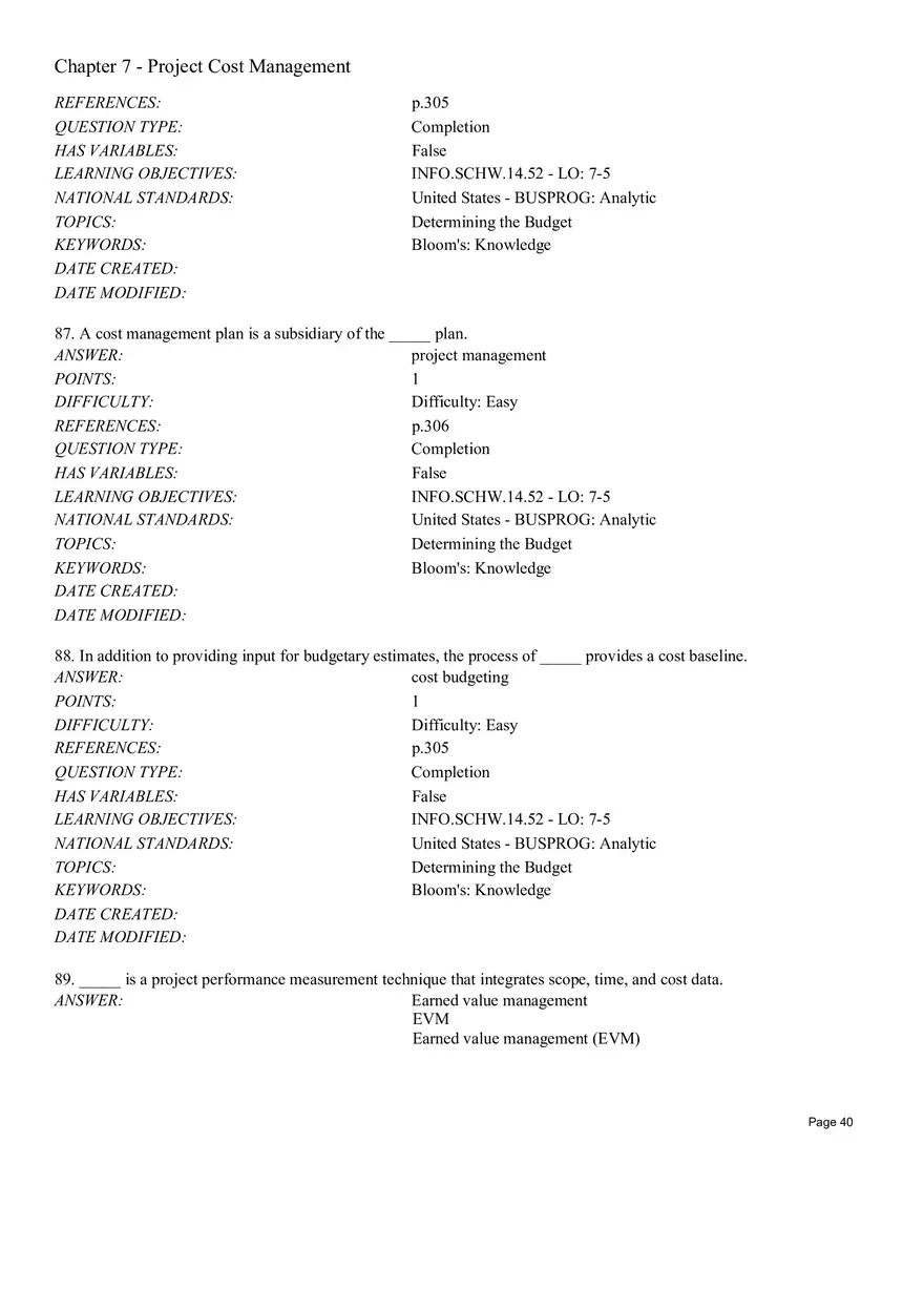 Chapter 7 Project Cost Management Completion - Page 6
