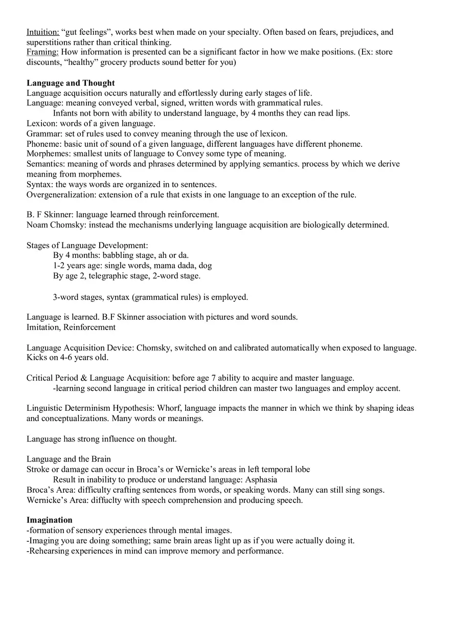 Chapter 7 Thinking, Language, Intelligence - Page 2