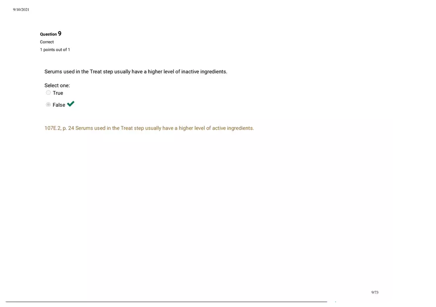 Written Prep Assessment  Attempt Review Part 1 - Page 9