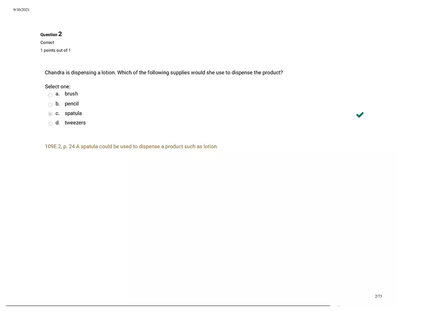 Written Prep Assessment  Attempt Review Part 1 - Page 2