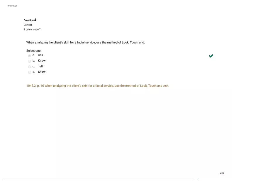 Written Prep Assessment  Attempt Review Part 1 - Page 4