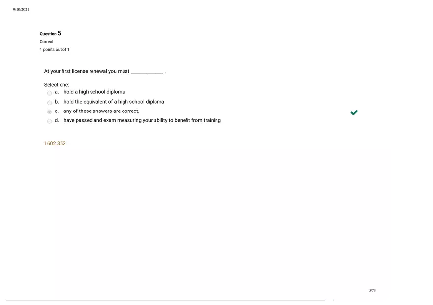 Written Prep Assessment  Attempt Review Part 1 - Page 5