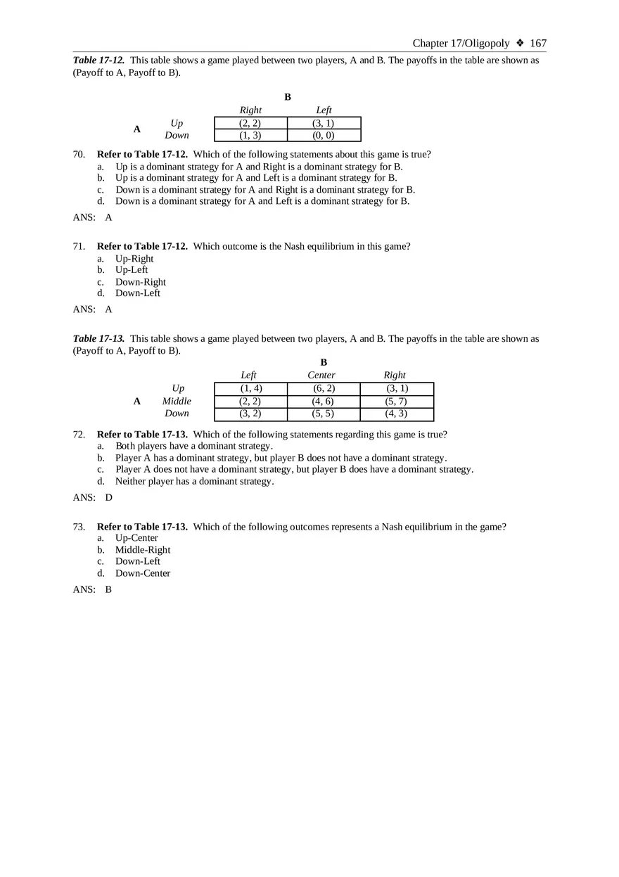 Chapter 17 Oligopoly Sec02 Multiple Choice - Page 7